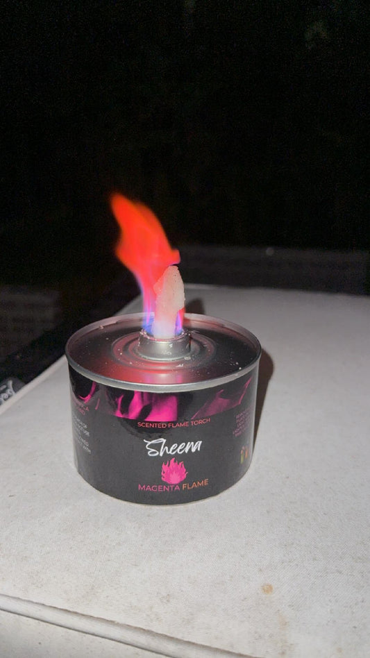 Sheena- Magenta Flame Candle